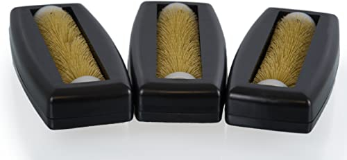 Crumpy Krümelbürste Tischroller Handstaubsauger für Auto Caravan Zuhause (3X Schwarz)