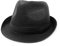 Zylioo M/L/XL/XXL Sombrero de Panamá para hombre Sombrero de paja de cabeza grande con ala ancha Sombrero de paja de gran tamaño Sombrero de verano UV Sombrero de playa, ala corta - negro, XS-S