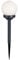 Solarlampen für Außen Kugel Gartenleuchten Erdspieß Kugelleuchte Solar LED Solarkugel für den Garten, weiß Silber, LED warmweiß, Durchmesser:10 cm