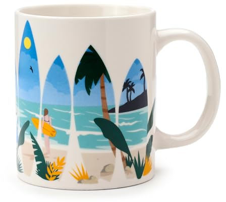 Puckator Tasse aus Porzellan – The Waves are Calling – Volkswagen T1