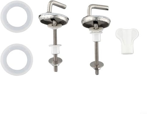 Zoegneer 2 cerniere per copriwater in acciaio e plastica, accessori di ricambio per WC