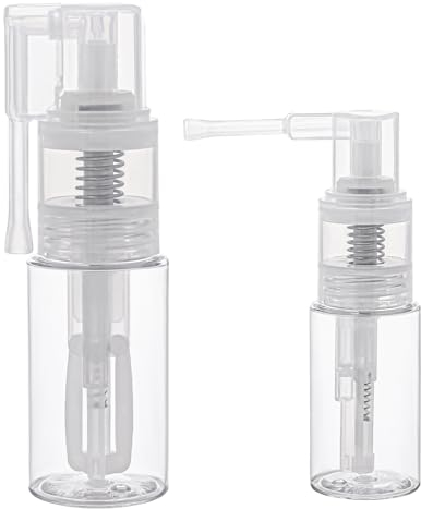 KALIONE 2 Pcs Glitter Duster Sprayer Transparent Powder Spray Bottle Empty Multi-Purpose Empty Plastic Spray Bottle Portable 35ml Bottles for Craft Scrapbooking Cardmaking(14ml + 35ml)
