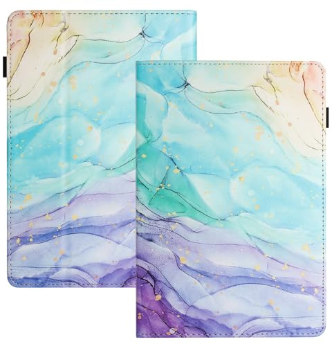 LSPCASA Carcasa para Lenovo 10 Pulgadas Tablet PU+TPU Material Funda Tablet 10 Pulgadas con Ranuras para Tarjetas Funda Universal Tablet 10 Pulgadas con Cierre Magnético Pintura al óleo
