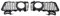 LFDTO Auto-Frontstoßstange, Nebelscheinwerfer-Gitter, Wabengitter-Grill-Set, Paar, passend for BMW 3er-Serie F30 F31 F35 2012–2018 M Sport M-Paket
