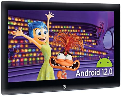Android 12 25,6 cm (10,1 Zoll) tragbarer TV-Monitor für Rücksitz, Tablet mit Touchscreen, WLAN, unterstützt Bluetooth/USB/AV-Telefonsteuerung