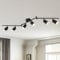 FORCOSO Deckenstrahler Schwenkbar 350°, 6 Flammig Deckenlampe Schwarz Spotlight, GU10 Spots Deckenleuchte, Blendfrei Strahler Innen Lampe Decke, Wohnzimmer Schlafzimmer Küche Deckenspots Wandstrahler