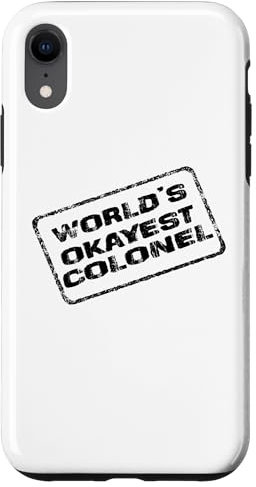 Hülle für iPhone XR Der Okayest Colonel der Welt Lustig Sarkastisch Humorvoll