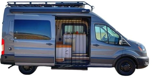 Vanhoxcci 71''H x 59''W Magnetic Van Bug Screen Fit for Mercedes Sprinter Ford Transit Ram Promaster Side Door, Sliding Door Magnetic Mosquito Net for Van