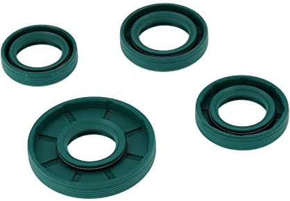 Set: Schmitt Wellendichtringe Motor kpl, FKM grün, Staublippe - für Simson S51, S70, S53, S83, KR51/2 Schwalbe, SR50, SR80