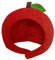 Perfeclan Obst Kopfbedeckung Hut Lustige Geburtstag Party Hut für Karneval Geschenk Cosplay Festivals, Apfel