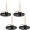 4Pcs Iron Candle Holders, Candlestick Holder, Candle Stand, Metal Candle Holder, Retro Candle Sticks Holder, Taper Candle Holder, Candlestick Holders, for Halloween Valentine Christmas Wedding Party