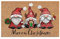 Generisch Fußmatte Kokos Weihnachten, Weihnachtsteppich Fußmatten, Außen Innen Waschbar Fußabtreter Weihnachtsteppich, 60 X 40 cm rutschfeste Schmutzfangmatte Innen