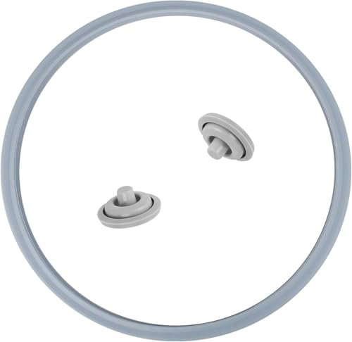 RONMOSNEA Olla a presión de repuesto para WMF, anillo de sellado para olla a presión de 22 cm, válvula de seguridad para olla a presión, tapa de anillo de goma apto para alimentos (juego de 3 piezas)