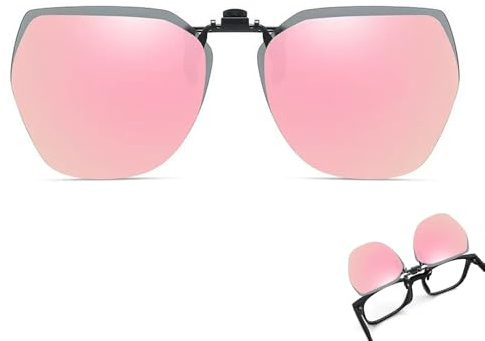 Wnddle Clip Polarisé Unisexe Sur des Lunettes de Soleil, Clip Solaire, Relevable et Ultra léger, pour Hommes Femmes pour la Conduite et Les Activités de Plein air