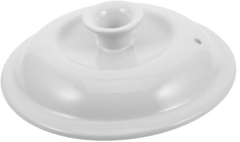 ULTECHNOVO Ceramic Cooker Lid with Excellent Sealing and High Temperature Resistance White Porcelain Stew Pot Lid for Slow Cooker Pot Cover