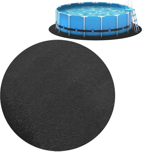 Tapis De Sol pour Piscine Ronde 305 Cm - Tapis De Sol Antidérapant, Tapis De Piscine Pliable, Revêtement De Piscine Résistant Aux UV Et Aux Déchirures, Tapis De Sol Lavables pour Piscines Et Cuve