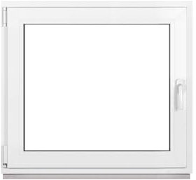 Framex Ventana de plástico blanco ancho x alto 115 x 100 cm (1150 x 1000 mm) 3 compartimentos (32 mm) basculante DIN izquierda – Premium – Todos los tamaños