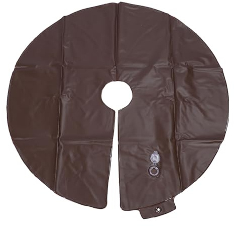 ANKROYU Tree Watering Ring 25 Gallon Slow Release Watering Bag Drip Irrigation Pouch for Newly Planted Trees Shrubs Evergreens PVC Material Large Capacity (Coffee)