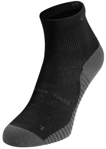 Odlo Performance Run Quarter Laufsocken Unisex | Gepolsterte Funktionssocken mit Knöchelschnitt, Verstärkter Ferse & Atmungsaktivem Mesh-Gewebe