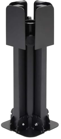 PTUGUOF Pied de parasol pliable en acier noir 38/48 mm