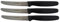 3x Giesser Messer Allzweckmesser 11 cm Klingenlänge mit Wellenschliff - Profimesser