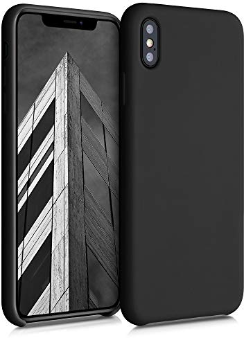 kwmobile Case Compatible with Apple iPhone XS Max Case - TPU Silicone Phone Cover with Soft Finish - Black