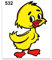 4R Quattroerre.it 532 Sticker Aufkleber Ente, 10 x 12 cm