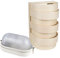 Sauna Beleuchtung Set Lampenschirm Sawo 917-VA aus Espe mit E27 IP54 Saunalampe und 5m Silikonkabel SiHF