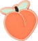 Crocs Jibbitz Essen-Schuhanstecker | Individualisieren Sie Ihre Crocs mit Jibbitz Peach One-Size