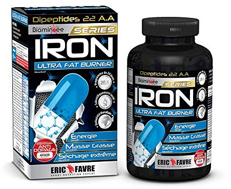 Fettverbrenner IRON ULTRA FAT BURNER E.A.A - Leistungsstarker und effizienter Glavanoid-Komplex - Männer und Frauen abnehmen - Laboratoire Français Eric Favre