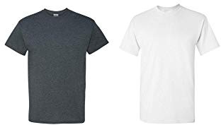 Gildan - Softstyle T-Shirt, Darkheather/White, S