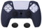 eXtremeRate PlayVital Funda de Silicona para ps5 Mando - Carcasa Protectora Antideslizante con 2 Tapas de Joysitcks, Duradero y Resistente, Accesorio para Control (Edición Samurai-Oscuro Azul)