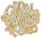AvoDovA 52 Stück Aufnäher Buchstaben, Gold Buchstaben Patches von A bis Z, Alphabet Applikationen Patches, Buchstaben zum Aufnähen oder Aufbügeln, für Schuhe, Hut, Tasche, Bekleidungszubehör