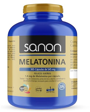 NOVA ENGEL Sanon Melatonina De 545 Mg 365 Cápsulas