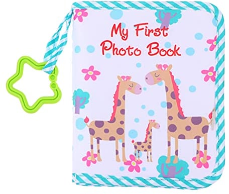 Toddmomy Baby Fotoalbum Weichen Tuch Infant Foto Buch Giraffe Familie Meine Erste Foto Buch Erste Jahr Memory Album Foto Collector für Neugeborene Kleinkinder Baby Dusche
