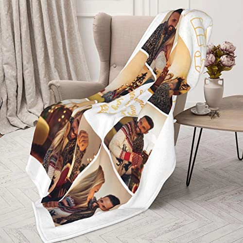 Angry Egg Boy Individuelle Decke mit Bildtext. Kinder/Erwachsene/Familie maßgeschneiderte Decken, Souvenirs, Geschenke (weiß, 150 × 200 cm)