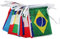 Lnvision 2022 Coppa del Mondo in Qatar, 32 nazioni, 14 x 21 cm, lunghezza circa 10 m