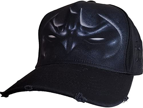DC Comics Herren Caps Distressed with Metal Clasp Baseball Cap, Black, One Size