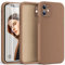 HATOSHI 3 in 1 for iPhone 11 Phone Case, with 2 Pack Screen Protector, [Upgraded Full Camera Protection] Liquid Silicone Silky-Soft Touch Slim Shockproof [Anti-Scratch] [Multi-Color] 6.1 inch, Brown