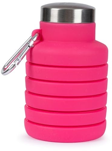 Trespass Silicone Foldable Bottle with Caribiner BPA Free Vavo