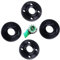 (2+2pk) 193465-4 Inner Outer Angle Grinder Flange Nut Replacement Parts For Dewalt Ryobi Milwaukee Makita Black & Decker 224399-1 224568-4 Metal Lock Nut Kit
