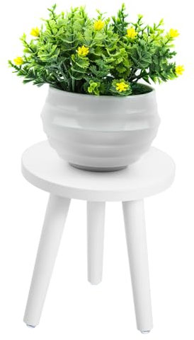 Kisangel Kleiner Blumenständer Aus Massivem Holz Gartentablett Blumentopfregal Dekorative Pflanzgefäßhalterungen Für Regale Zimmerpflanzen Sukkulentenständer Innenhaushalter Sockel