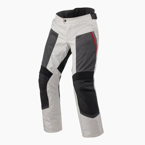 Revit Tornado 4 H2O wasserdichte Motorrad Textilhose, silber/schwarz, M | Wasserdicht