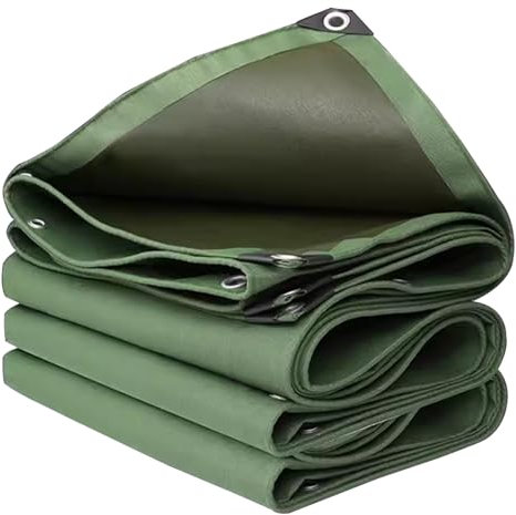 wasserdichte, robuste Plane, 1x1.5m 1.2x1.5m 1.5x2m 2x4m 3x4m 4x6m Segeltuch, Faltbare Plane, Gartenmöbel, Wohnwagen, Auto, Bodendecker mit Ösen (grün) (1X1.5m)