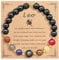 HMOOY Zodiac Spirit Beaded Bracelet for Women Men, 12 Constellation 8mm Natural Stone Protection Bracelet Crystal Stone Beads Manifestation Bracelet Birthday Christmas Zodiac (Leo)