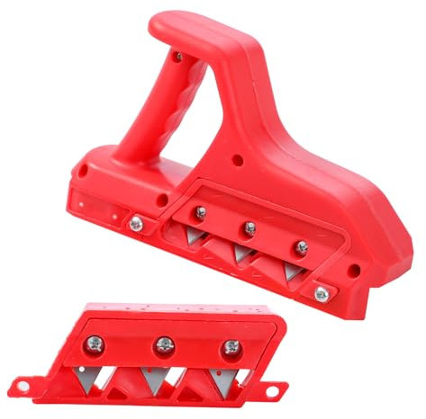 TOPWAY Cortador Rápido de Pladur 45° y 60°, Herramienta Manual para Biselar Bordes de Paneles de Yeso, Cepillo de Cantos para Trabajos en Madera 347620