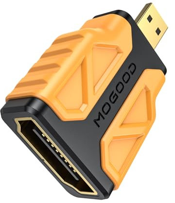 MOGOOD Adaptateur Micro HDMI vers HDMI 1 Paquet, 4K@30Hz, HDR, 3D Dolby, Arc, Compatible avec Raspberry Pi5/Pi4, GoPro Hero, Sony et Plus Encore