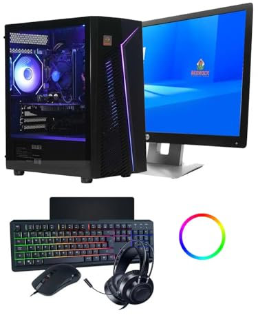 BEDROCK Budget Gaming PC Bundle: GTX 1050 Ti 4GB / i5 8500 3GHz / 16GB Memory / 240GB SSD + 1TB HDD / 600mbps Wi-Fi/CiT Alpha Case/Windows 11