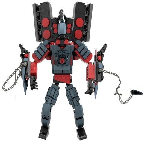 Building Blocks Figures Toy Toilet Titan Cameraman Speakerman Clock TV Man Game Upgraded Action Mutant Model Funny Ideas Collectible Birthday Gift Skibidi Buildable Brick Adults Kids Fans Boys Girls E