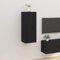 LLEZKBR Meuble TV mural noir 40 x 34,5 x 100 cm